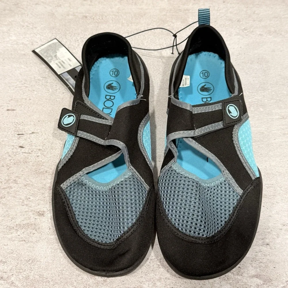 Body Glove Namaste Water Shoes for Women Black/Gulf Stream Size 10 Beach NWT